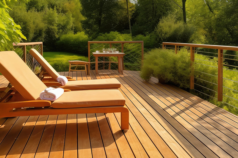 Réparation d'une terrasse en bois sur la Rive-Sud